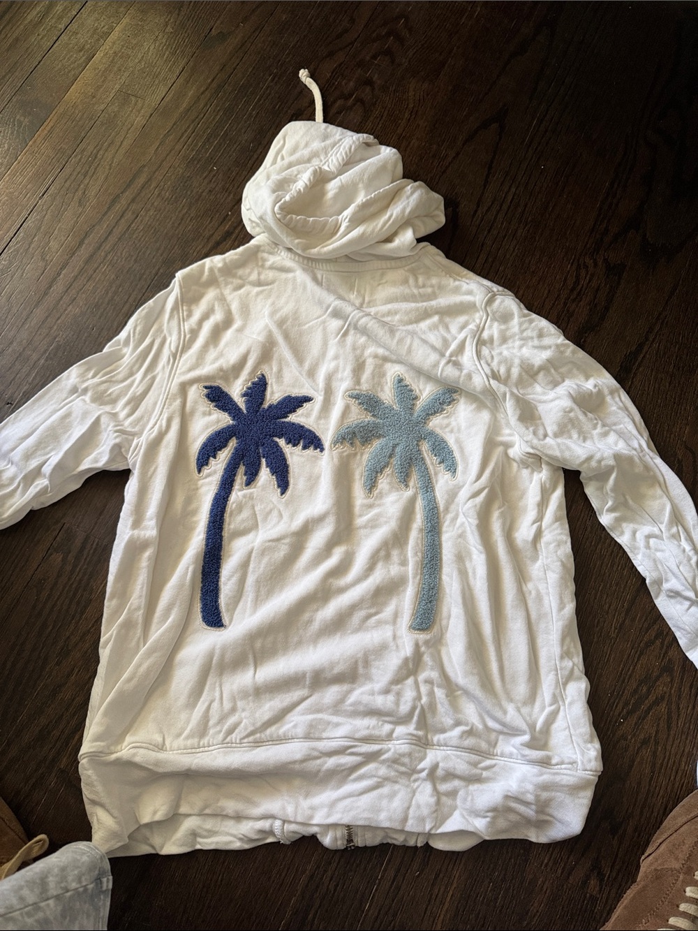 Sundry White Top with Orange Logo Detail